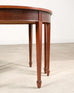 Pair of Georgian Style Mahogany Demilune Console Tables