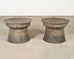 Pair of Southeast Asian Bronze Rain Drums or Drinks Tables