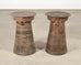 Pair of Southeast Asian Bronze Rain Drum Drinks Tables