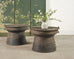 Pair of Southeast Asian Bronze Rain Drums or Drinks Tables