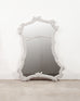 Pair of John Dickinson Style White Lacquered Faux Bois Mirrors