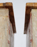 Pair of Italian Venetian Faux Marble Top Painted Cabinets