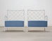 Pair of Midcentury French Iron Lounge Chairs After Royere