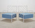 Pair of Midcentury French Iron Lounge Chairs After Royere