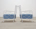 Pair of Midcentury French Iron Lounge Chairs After Royere