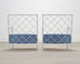 Pair of Midcentury French Iron Lounge Chairs After Royere