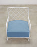 Pair of Midcentury French Iron Lounge Chairs After Royere