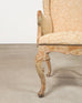 Pair of Country French Provincial Wingback Bergère Armchairs