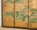 Pair of Japanese Kano Screens Flowering Cherry of Yoshino Mountain