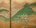 Pair of Japanese Kano Screens Flowering Cherry of Yoshino Mountain