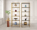 Pair of Oly Studio Gilt Iron 'Stella' Étagères Bookcase Shelves