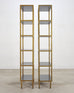 Pair of Oly Studio Gilt Iron 'Stella' Étagères Bookcase Shelves