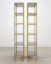 Pair of Oly Studio Gilt Iron 'Stella' Étagères Bookcase Shelves