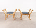 Pair of Italian Neoclassical Giltwood Camel Stool Benches