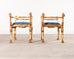 Pair of Italian Neoclassical Giltwood Camel Stool Benches