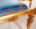 Pair of Italian Neoclassical Giltwood Camel Stool Benches