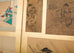 Pair Japanese Edo Six Panel Harimaze Decoupage Screens