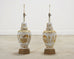 Pair of Wilshire House Porcelain Ginger Jar Table Lamps