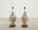 Pair of Wilshire House Porcelain Ginger Jar Table Lamps