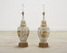 Pair of Wilshire House Porcelain Ginger Jar Table Lamps