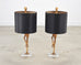 Pair of Gilt Resin and Lucite Ibis Table Lamps by Cyan Design