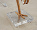Pair of Gilt Resin and Lucite Ibis Table Lamps by Cyan Design