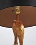 Pair of Gilt Resin and Lucite Ibis Table Lamps by Cyan Design