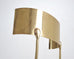 Pair of Brass Leather Strap Klismos Chairs by Sylvan S. F.