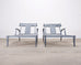 Pair of Neoclassical Greco-Roman Klismos Chaise Lounges