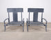 Pair of Neoclassical Greco-Roman Klismos Chaise Lounges
