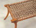 Pair of Robsjohn-Gibbings Style Walnut Klismos Rope Benches