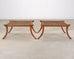 Pair of Robsjohn-Gibbings Style Walnut Klismos Rope Benches