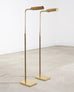 Pair of Koch & Lowy OMI Patinated Brass Pharmacy Floor Lamps