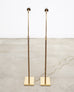 Pair of Koch & Lowy OMI Patinated Brass Pharmacy Floor Lamps
