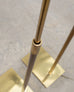 Pair of Koch & Lowy OMI Patinated Brass Pharmacy Floor Lamps