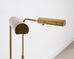 Pair of Koch & Lowy OMI Patinated Brass Pharmacy Floor Lamps