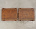 Pair of Regency Style Mahogany Leather Top Drink Side Tables