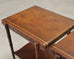 Pair of Regency Style Mahogany Leather Top Drink Side Tables