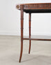 Pair of Regency Style Mahogany Leather Top Drink Side Tables