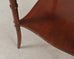 Pair of Regency Style Mahogany Leather Top Drink Side Tables