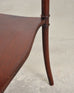 Pair of Regency Style Mahogany Leather Top Drink Side Tables