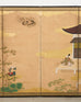 Pair Japanese Edo Six Panel Screens Legend of Minamoto