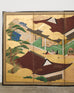 Pair Japanese Edo Six Panel Screens Legend of Minamoto