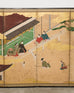 Pair Japanese Edo Six Panel Screens Legend of Minamoto