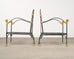 Pair of Bronze Lion's Head Lounge Chairs After Diego Giacometti
