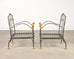 Pair of Bronze Lion's Head Lounge Chairs After Diego Giacometti