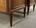 Pair of Louis XVI Style Marble Top Commodes Chest of Drawers