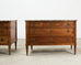 Pair of Louis XVI Style Marble Top Commodes Chest of Drawers