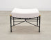 Pair of Mario Papperzini Amalfi Iron Lounge Chairs and Ottomans