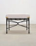 Pair of Mario Papperzini Amalfi Iron Lounge Chairs and Ottomans